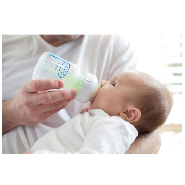 Dr Brown Natural Flow Options+ Anti-Colic Glass Wide-Neck Baby Bottle 150 ml/5 oz - Image 5