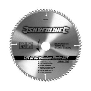 Silverline TCT Aluminum Circular Saw Blade 80 Teeth 250mm x 30mm