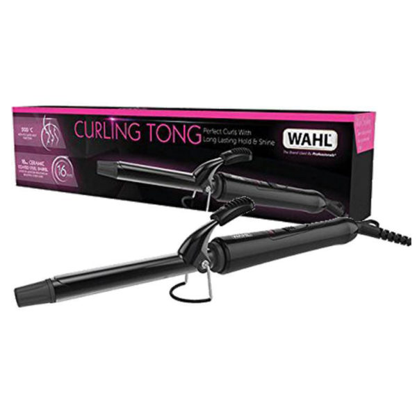 Wahl Ceramic Steel Hair Curling Tongs Ceramic Steel Hair Curling Tongs