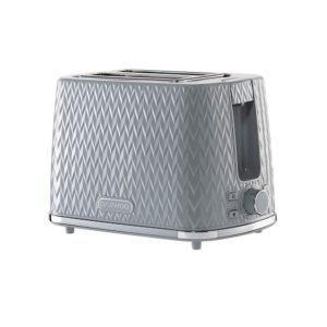 Daewoo Argyle 2 Slice Toaster With Reheat Cancel And Defrost Functions 800 W – Dark Grey