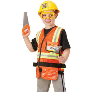 Melissa & Doug Construction Worker Role-Play Costume Set – Multicolour