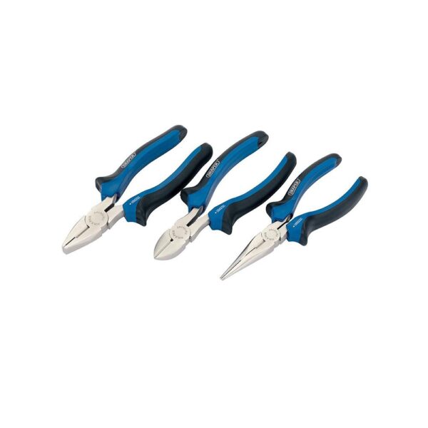 Draper Soft Grip Pliers 3 Piece Set