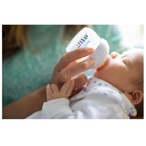 Philips Avent Natural Newborn Baby Feeding Bottle 2 x 125 ml/4oz 0-12 Months - Transparent - Image 12
