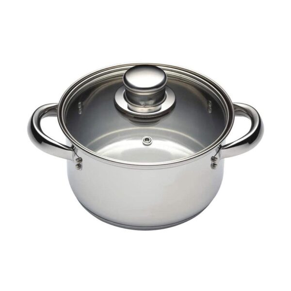 Kitchen Craft 3 Tier Food Steamer Pan/Stock Pot Stainless Steel 16cm - Image 3