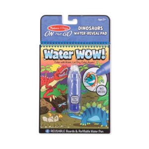 Melissa & Doug On the Go Water Wow! Dinosaurs Water Reveal Pad – No Mess Painting For Kids! – Multicolour