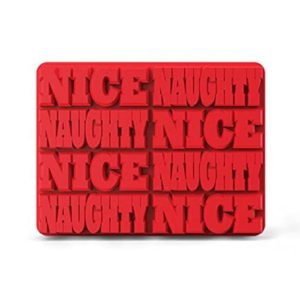 Zoku Unisex Naughty and Nice Ice Cube Tray in Red