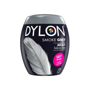 Dylon Washing Machine Fabric Dye Pod For Clothes And Soft Furnishings 350g – Smoke Grey