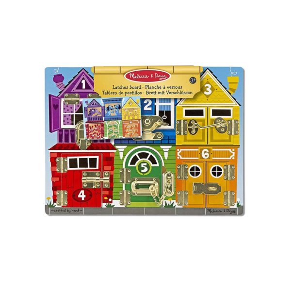 Melissa & Doug Skill Builders Learning Latches Board