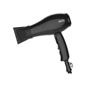 Wahl Travel Hairdryer With Folding Handle 2 Heat Settings 1000 W – Black