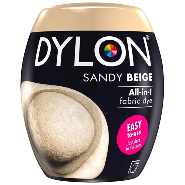 Dylon Machine Fabric Dye Pod For Clothes And Soft Furnishings 350g - Sandy Beige - Image 2