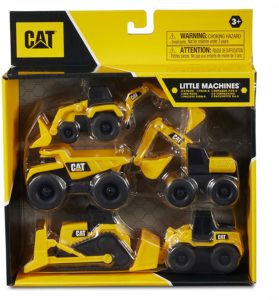 CAT Construction Vehicle Little Machines Plastic Set