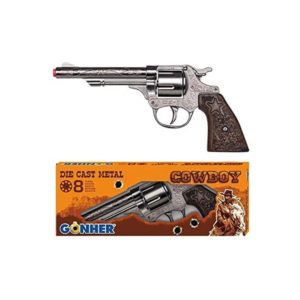 Gonher Diecast Metal 8 Ring Shot Cowboy Gun