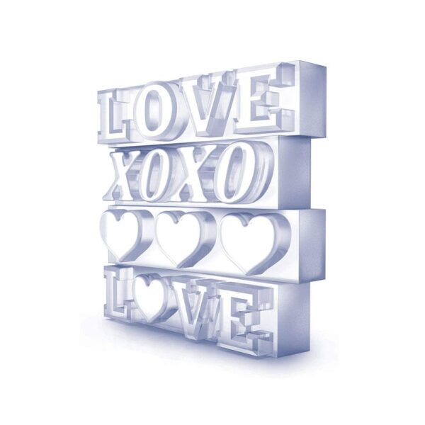 Zoku Love Ice Mold Tray - Set of 4 Phrase Ice Molds - Image 4