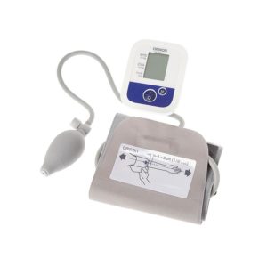 Omron Compact Upper-Arm Semi-Automatic Blood Pressure BPM Monitor + Batteries M1