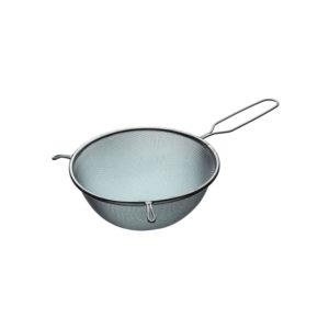 KitchenCraft Round Tin-Plated Large Sieve / Strainer 20cm – Silver