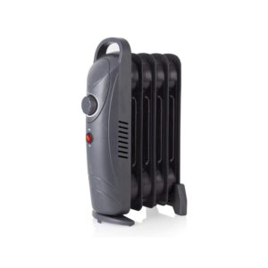 Warmlite 5 Fin Oil Filled Radiator with Adjustable Thermostat and Overheat Protection 650 W – Dark Titanium
