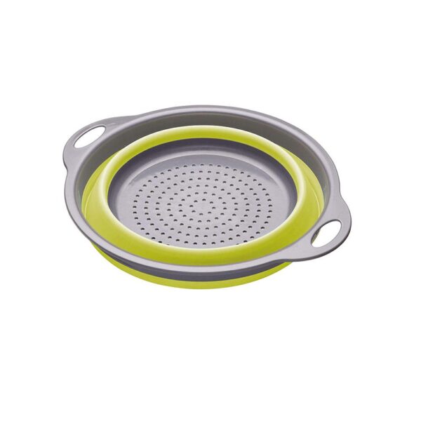 KitchenCraft Colourworks Collapsible Colander With Handles 24cm 2.8 Litre Green BuysBest