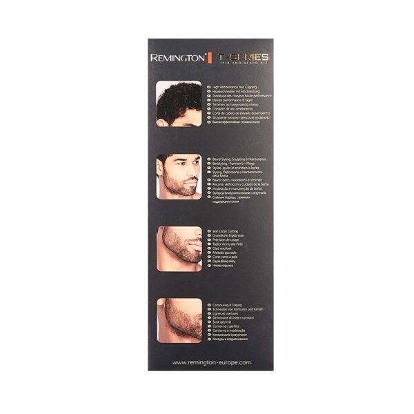 Remington T-Series Hair Clipper And Beard Trimmer Grooming Kit With 11 Attachments - Black - Image 9