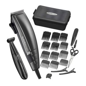 BaByliss Pro Hair Cutting Kit For Men Clipper Timmer And Accessories – Black