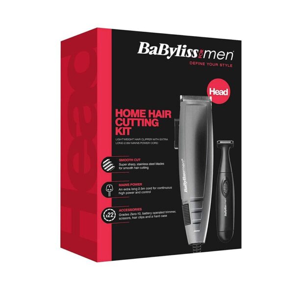 BaByliss Pro Hair Cutting Kit For Men Clipper Timmer And Accessories - Black - Image 4