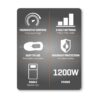 Daewoo Electric Heated Blanket Thermostat Control With 3 Heat Settings 1200 W 142cm x 150 cm - HEA1910 - Image 4