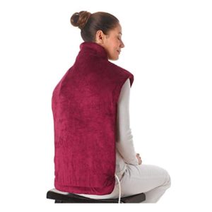 Ontel Thermapulse Relief Wrap Extra Long Heat Wrap – Burgundy