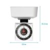 Salter Dietary Mechanical Kitchen Scales Travel Size 500g Capacity - White - Image 6