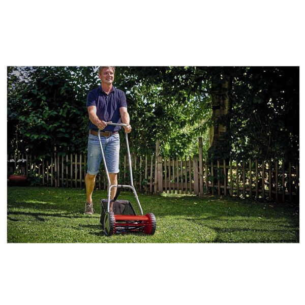 Einhell GC-HM 300 Hand Lawn Mower With 4 Cutting Height Adjustment - Red And Black - Image 2