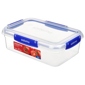 Sistema KLIP IT PLUS Rectangle Storage Container 2.2 Litre – Blue/Clear