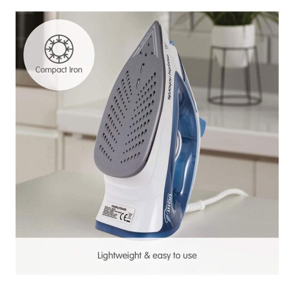 Morphy Richards Light Glide 100 Steam Iron - Blue/White - Image 5