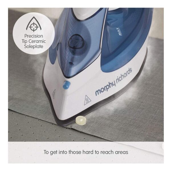 Morphy Richards Light Glide 100 Steam Iron - Blue/White - Image 6
