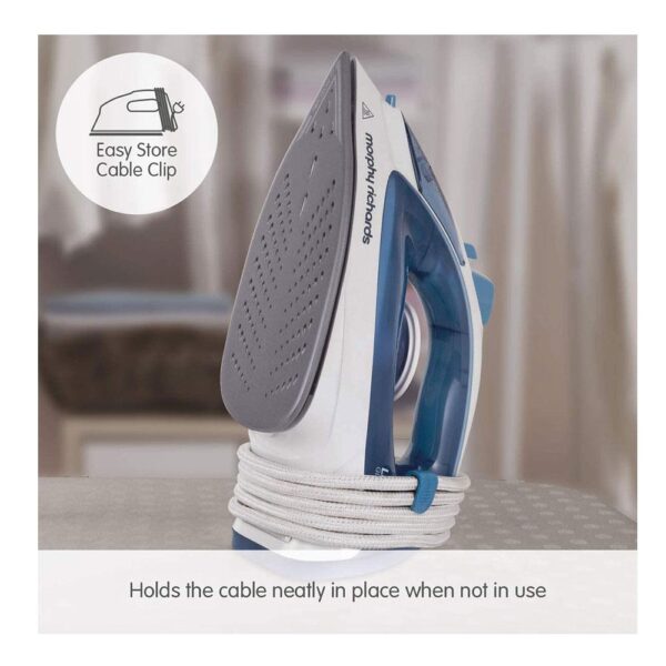 Morphy Richards Light Glide 100 Steam Iron - Blue/White - Image 7