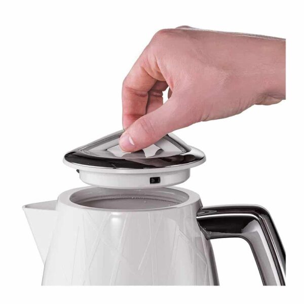 Russell Hobbs Structure Electric Kettle 3000 W 1.7 Litre - White - Image 2