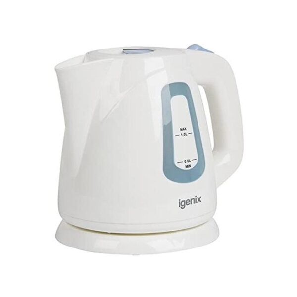 Igenix Compact Cordless Jug Kettle Stainless Steel 2200 W 1 Litre - White - Image 2