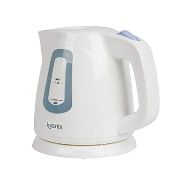 Igenix Compact Cordless Jug Kettle Stainless Steel 2200 W 1 Litre - White - Image 3