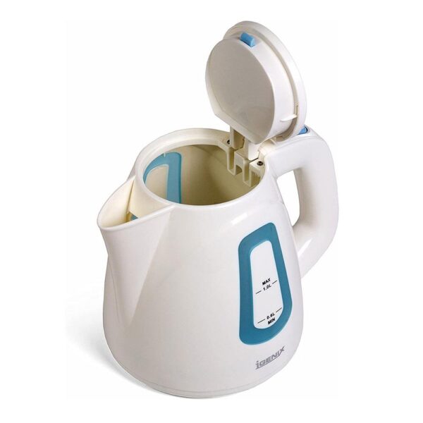 Igenix Compact Cordless Jug Kettle Stainless Steel 2200 W 1 Litre - White - Image 4