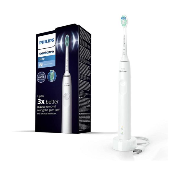 Philips Sonicare 3100 Series Sonic Electric Toothbrush QuadPacer And SmarTimer
