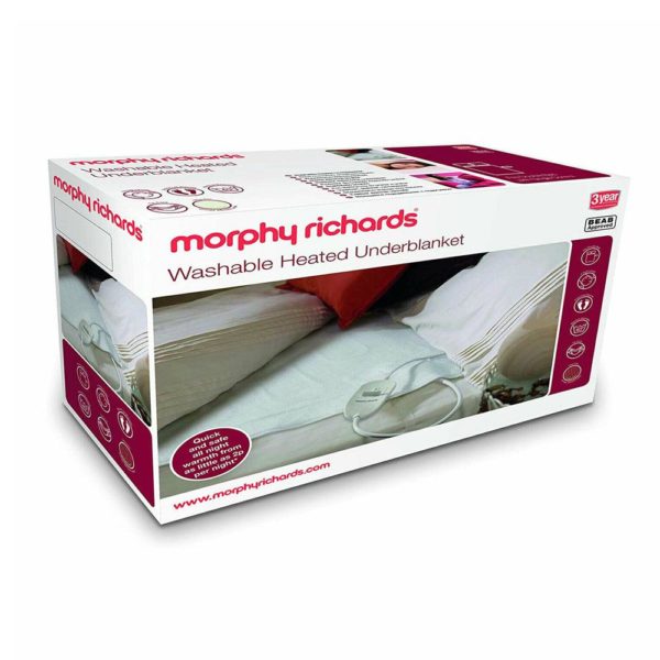 Morphy Richards Washable Heated Underblanket Double – White