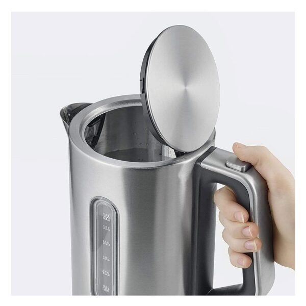 Severin Electric Kettle Brushed Stainless Steel 2400 W  1.7 Litre - Silver - Image 4