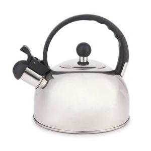 KitchenCraft La Cafetiere Whistling Kettle Stainless Steel 1.3 Litre – Silver