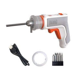 Black & Decker 3.6V Furniture Assembly Tool With A Micro USB Charger And 7 Accessories – Cranberry