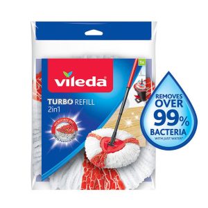 Vileda Easy Wring And Clean Turbo 2-in-1 Mop Refill – White