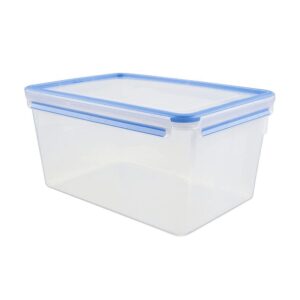 Tefal MasterSeal Fresh Food Storage Container Rectangle 8 Liter – Transparent/Blue