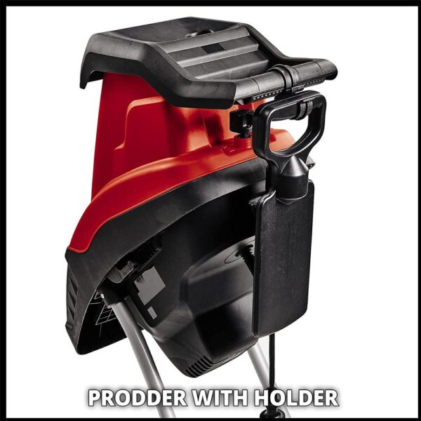 Einhell GC-KS 2540 Electric Shredder 2 Reversible Blades With Debris Bag 2500 W 240 V - Red/Black - Image 4