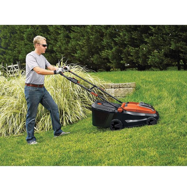 Black & Decker 38cm 36V Lithium-ion Cordless Lawn Mower with Two Batteries - Image 3