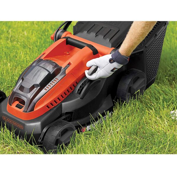 Black & Decker 38cm 36V Lithium-ion Cordless Lawn Mower with Two Batteries - Image 4