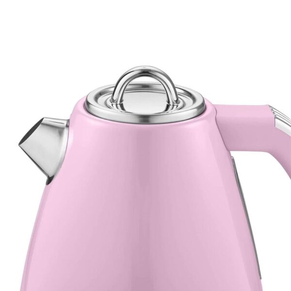 Swan Retro Jug Kettle Stainless Steel 3000 W 1.5 Litre - Pink - Image 4