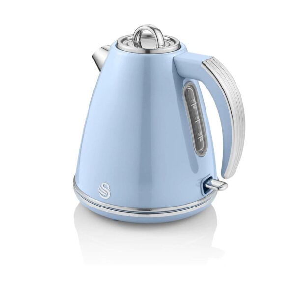 Swan Retro Jug Kettle Stainless Steel 3000 W 1.5 Litre - Blue