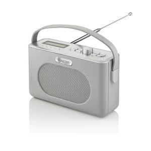 Swan Retro DAB Bluetooth Radio 3W – Grey
