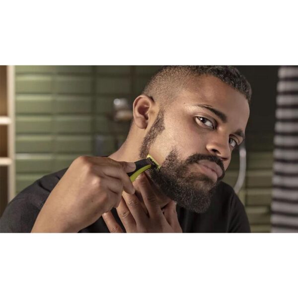 Philips OneBlade Hair Trimmer For Face Trimming Edging And Shaving - Lime Green - Image 10